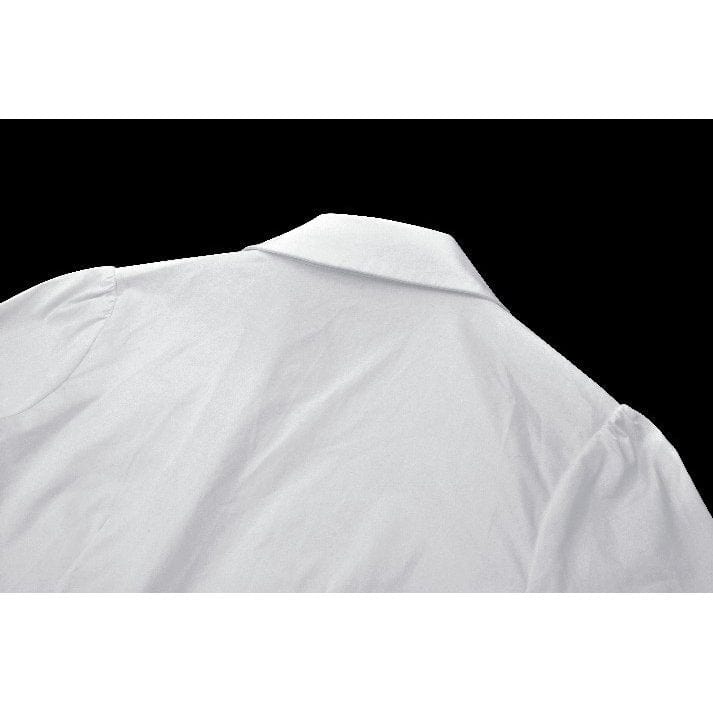 Darkinlove Women's Gothic Bat Collar Ruffled Shirt