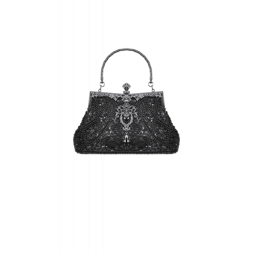 Darkinlove Women's Gothic Beaded Diamante Evening Bag