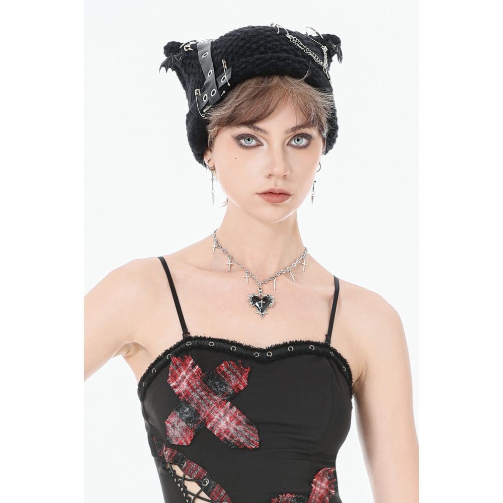 Darkinlove Women's Gothic Beaded Tassels Choker