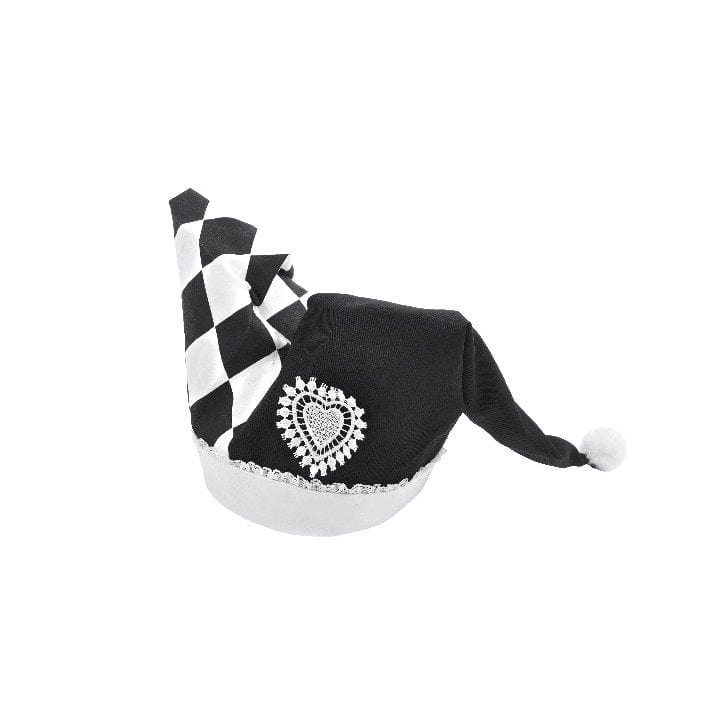 Darkinlove Women's Gothic Contrast Color Harlequin Hat