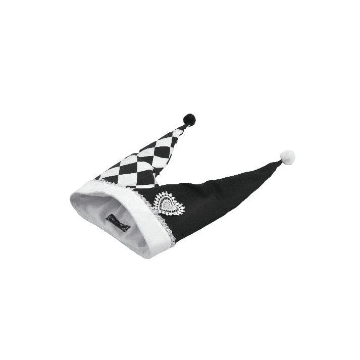 Darkinlove Women's Gothic Contrast Color Harlequin Hat