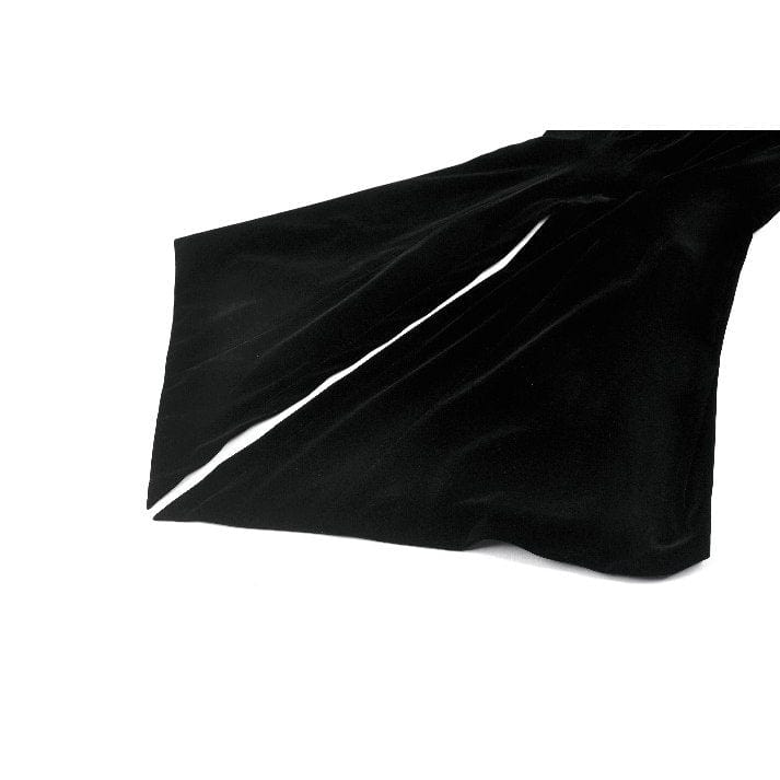 Darkinlove Women's Gothic Contrast Color Mock Two-piece Swallow-tailed Jacket