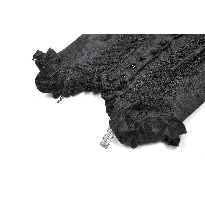 Darkinlove Women's Gothic Floral Jacquard Tank Top