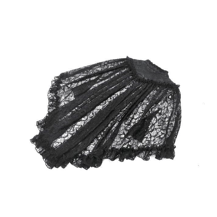 Darkinlove Women's Gothic Frog Ruffled Lace Cape
