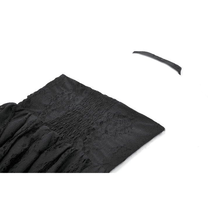 Darkinlove Women's Gothic Halterneck Lace Short Dress