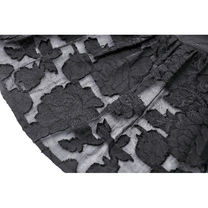 Darkinlove Women's Gothic High-waisted Layered Skirt