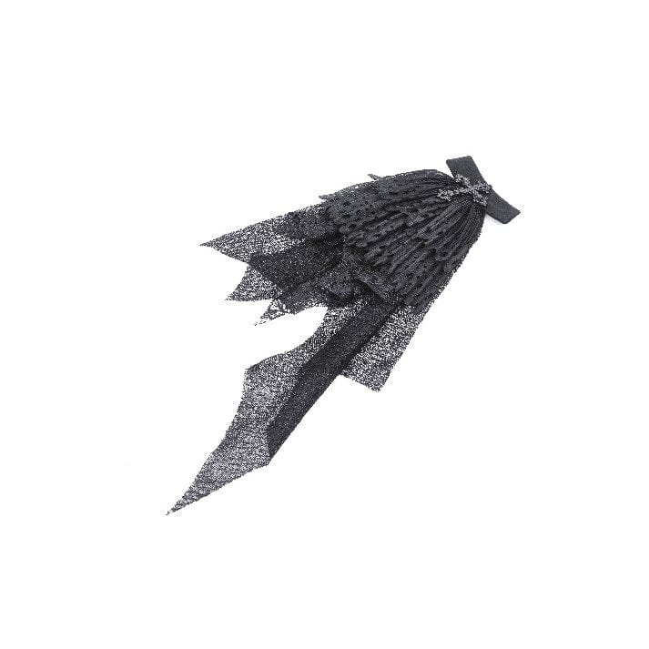 Darkinlove Women's Gothic Irregular Tassels Cape with Neckwear