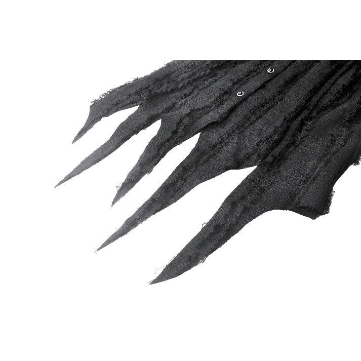 Darkinlove Women's Gothic Irregular Unedged Puff Sleeved Shirt