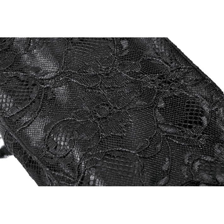 Darkinlove Women's Gothic Lace Bow Knot Mini Handbag