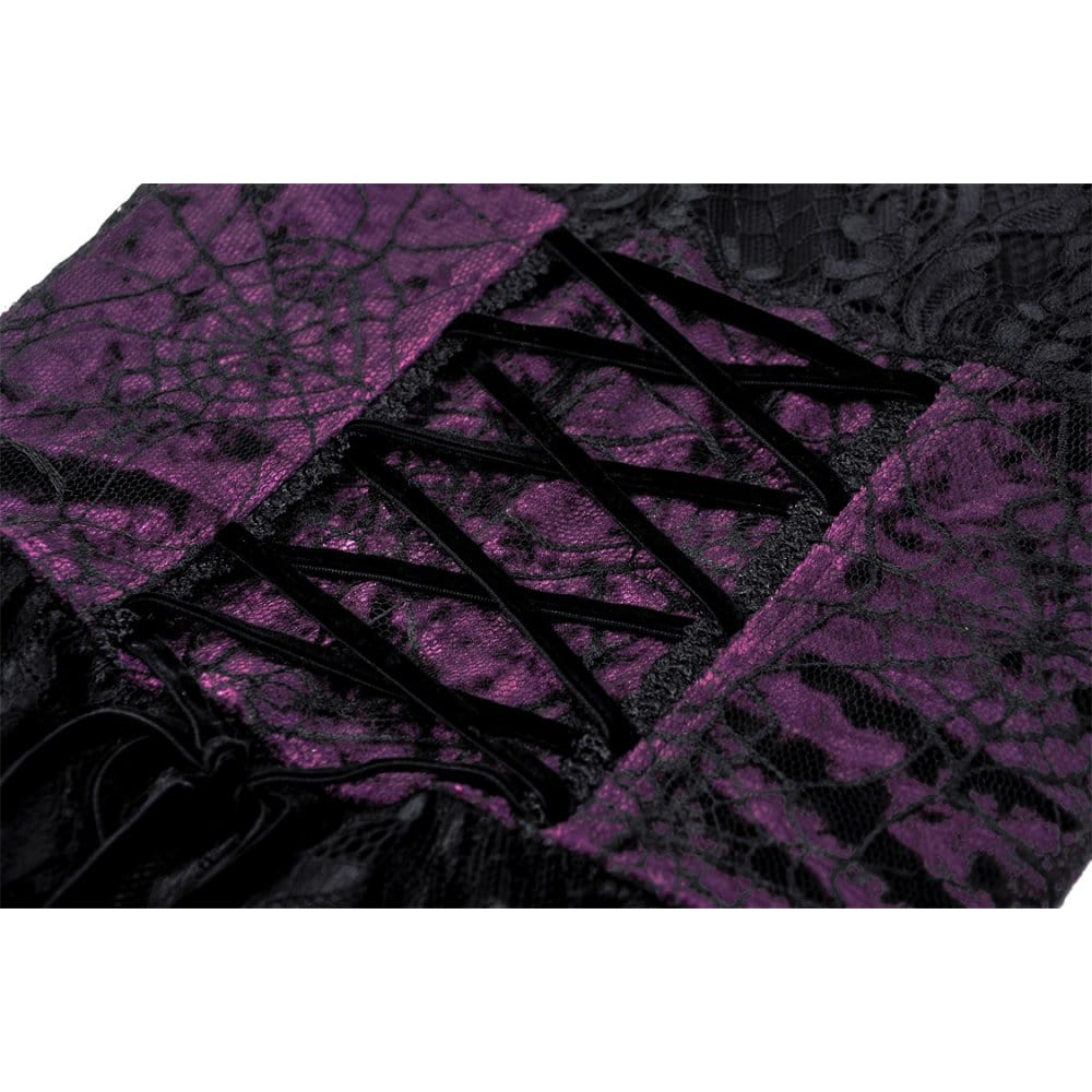 Darkinlove Women's Gothic Layered Lace Slip Dress