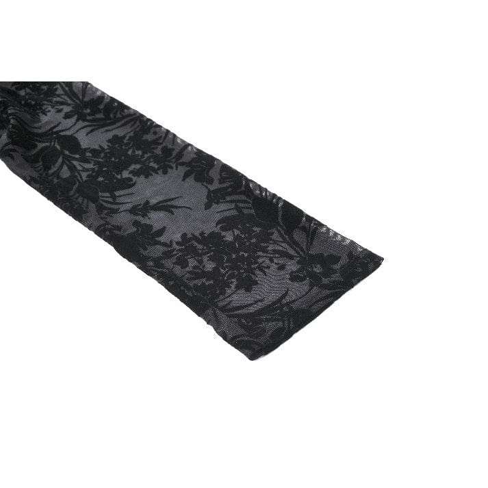 Darkinlove Women's Gothic Layered Ruffled Lace Shirt