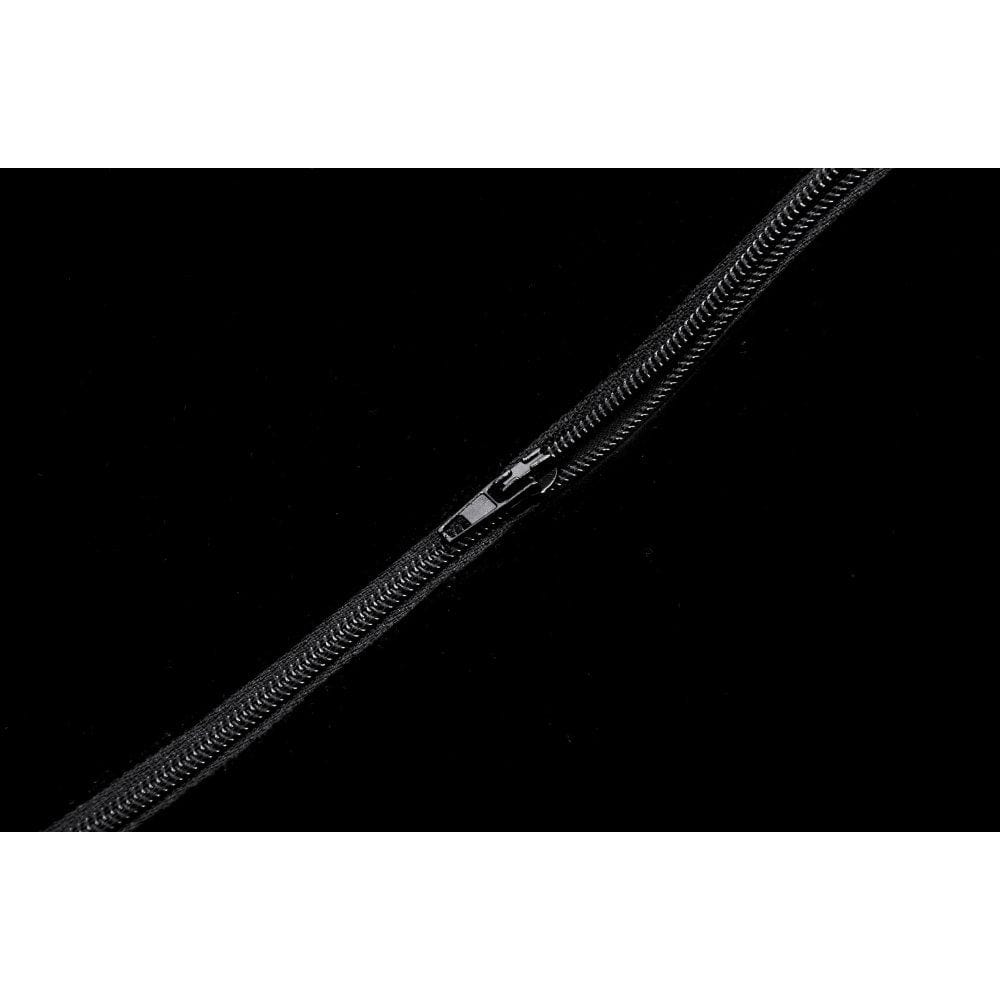 Darkinlove Women's Gothic Metal Chain Contrast Color Velvet Overbust Corset