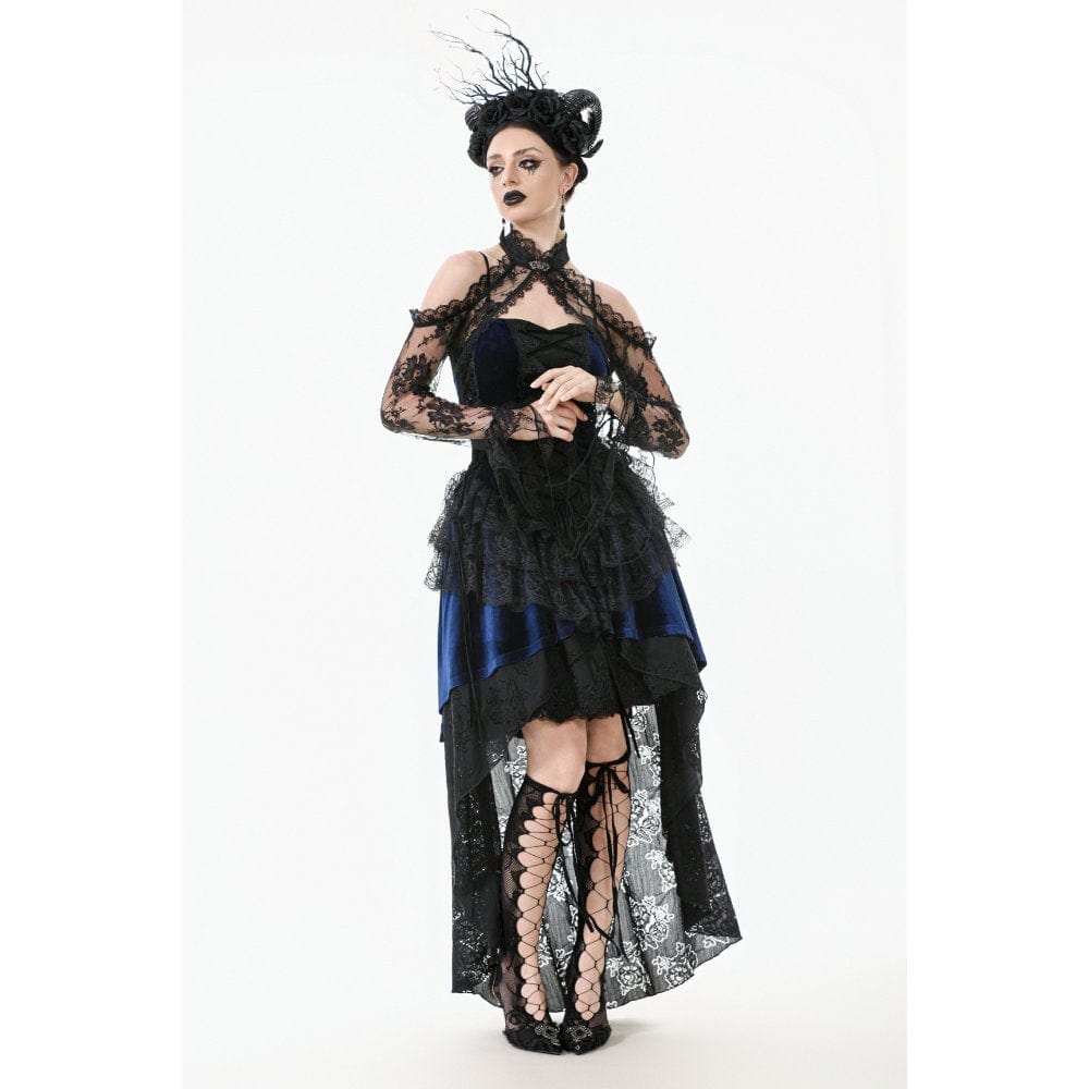 Darkinlove Women's Gothic Sheer Floral Lace Shrug