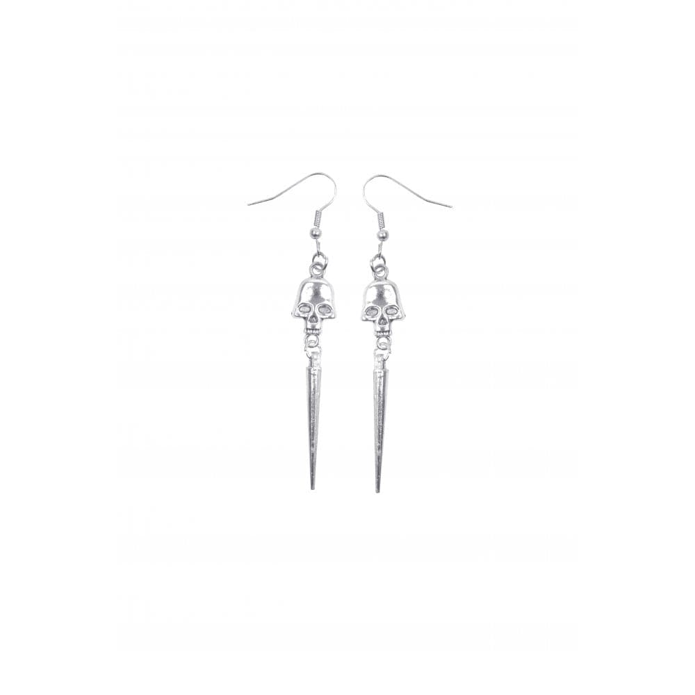 Darkinlove Women's Gothic Skull Studded Earrings