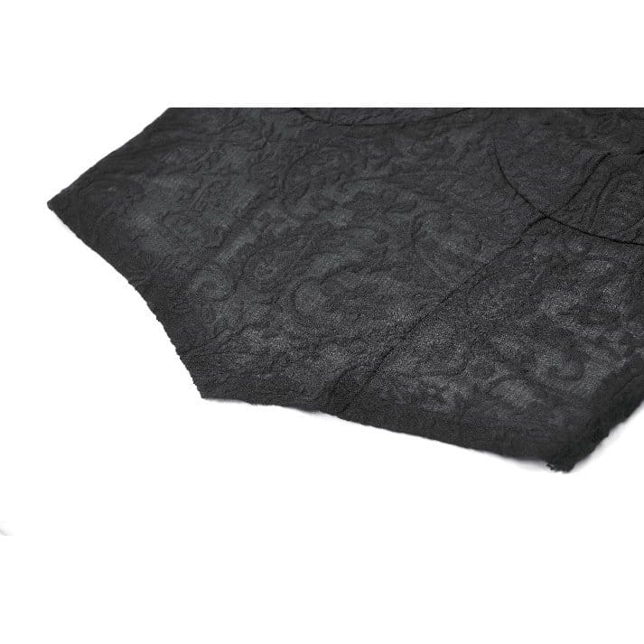 Darkinlove Women's Gothic Square-cut Collar Floral Lace Bell Sleeve Top