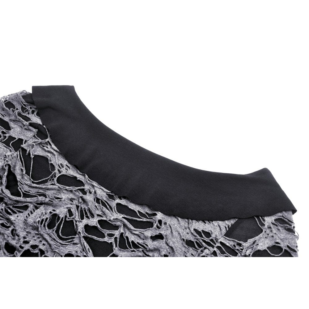 Darkinlove Women's Gothic Strappy Ripped Cardigan