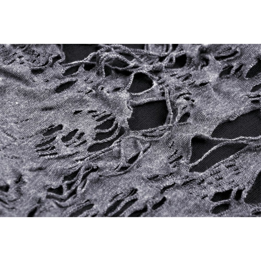 Darkinlove Women's Gothic Strappy Ripped Cardigan