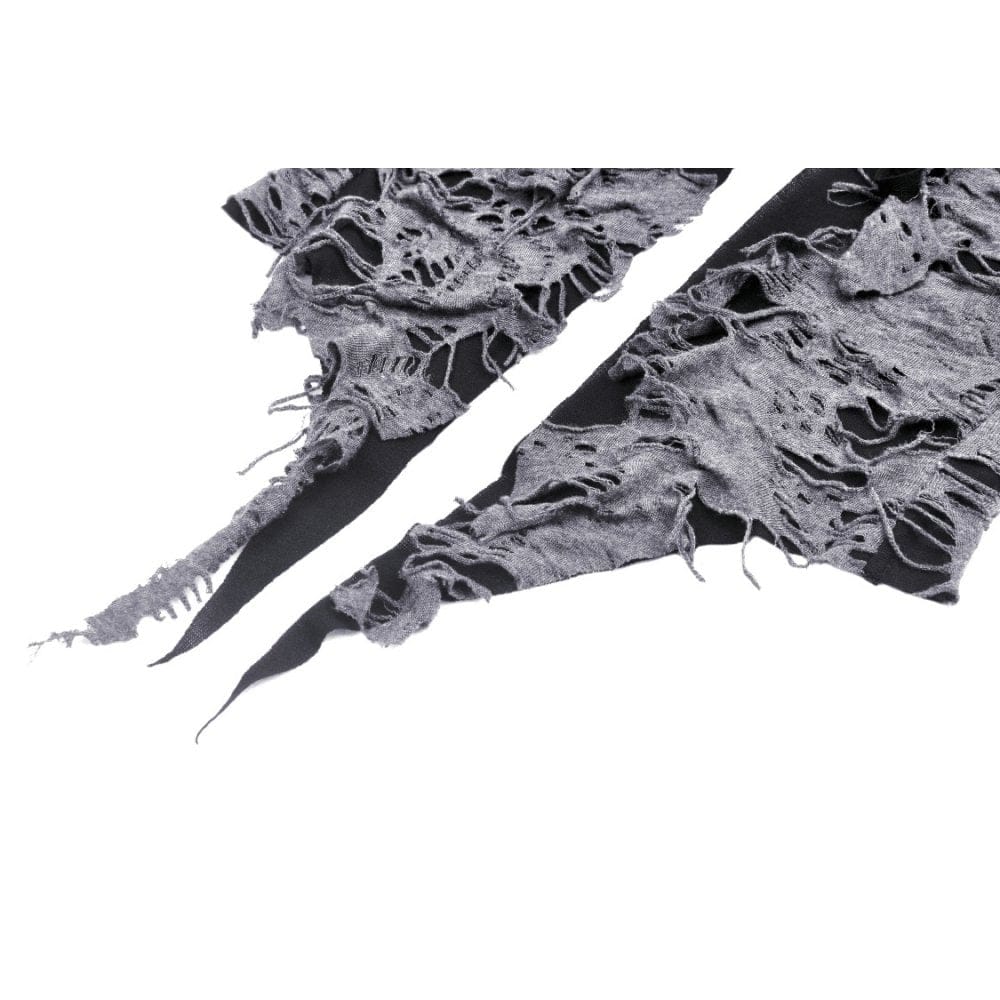 Darkinlove Women's Gothic Strappy Ripped Cardigan