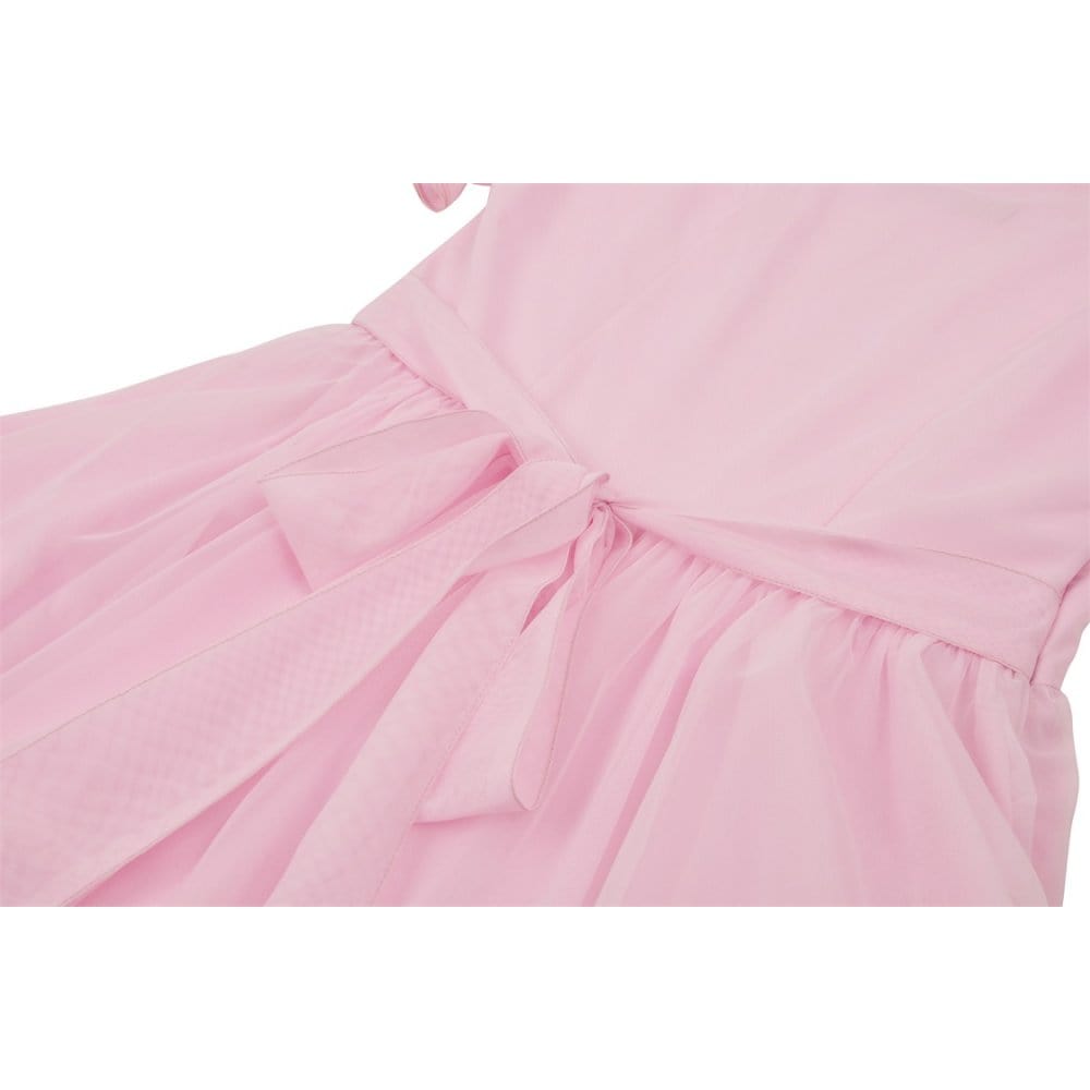 Darkinlove Women's Lolita Puff Sleeved Dress with Detachable Collar