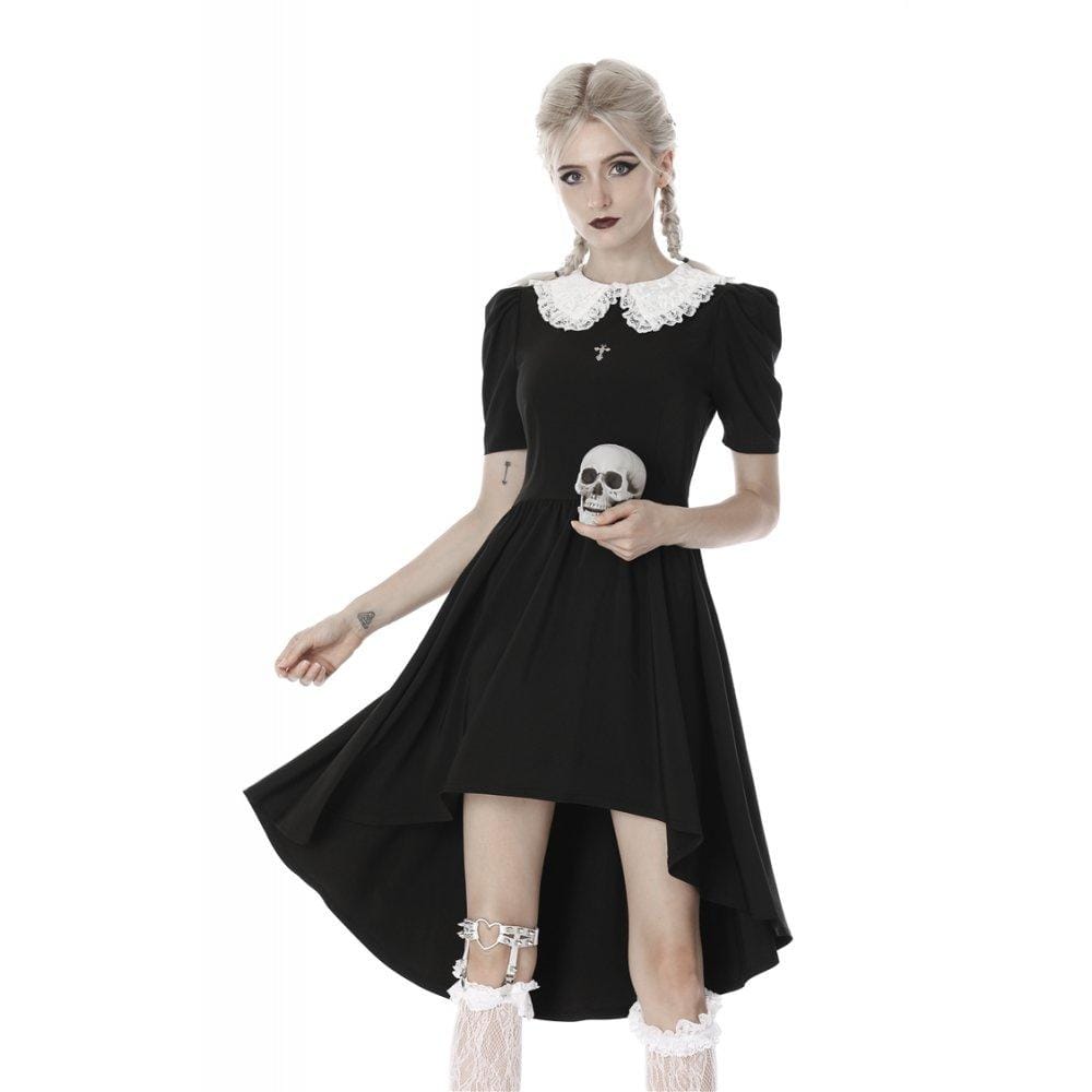 Darkinlove Women's Lolita Vintage White Collar Cocktail Dresses
