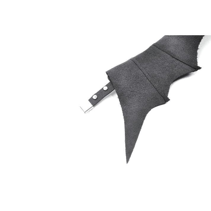 Darkinlove Women's Punk Batwing O-ring Faux Leather Choker