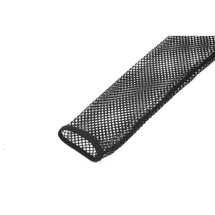 Darkinlove Women's Punk Buckle Strap Mesh Splice Long Sleeved Top