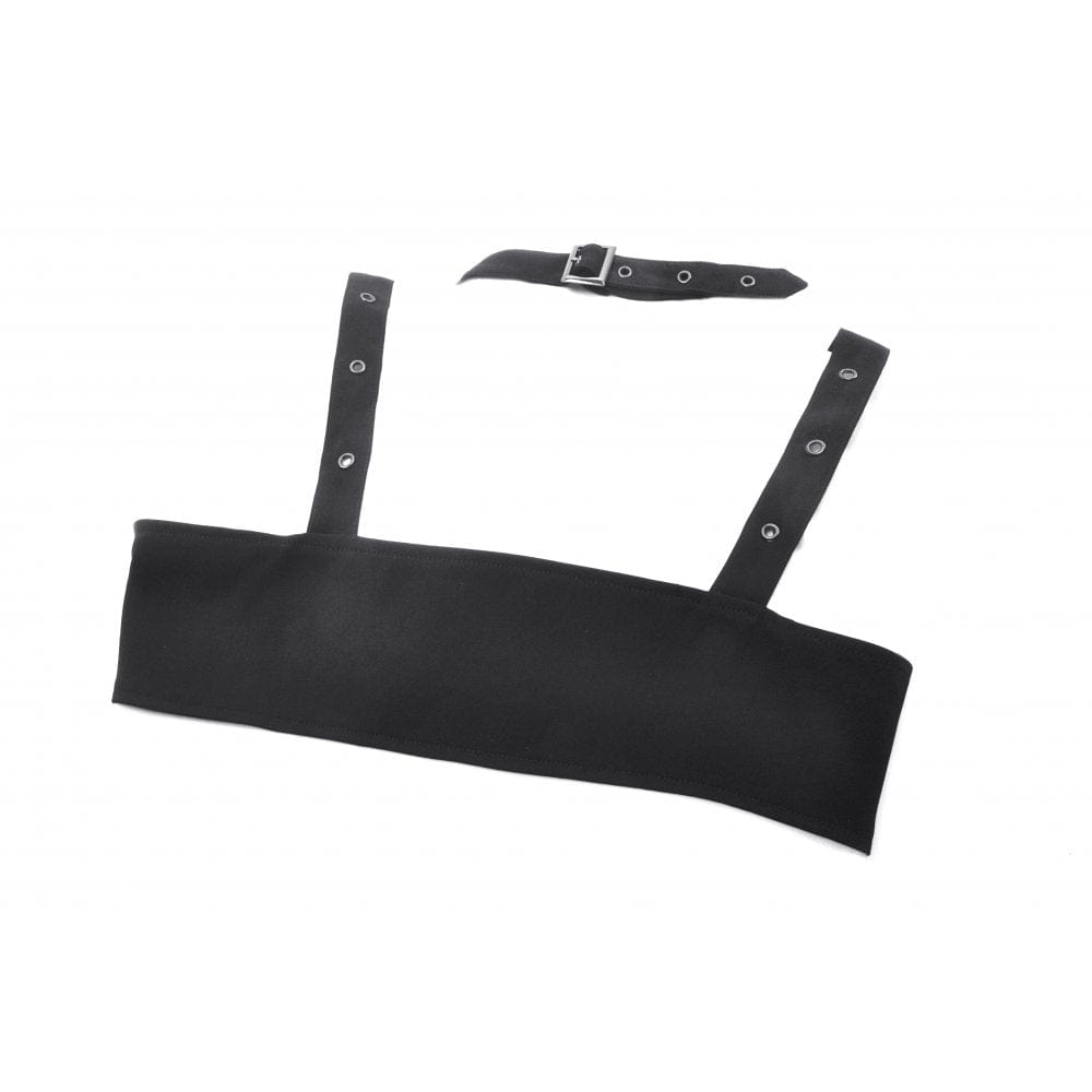 Darkinlove Women's Punk Buckle Utility Vest