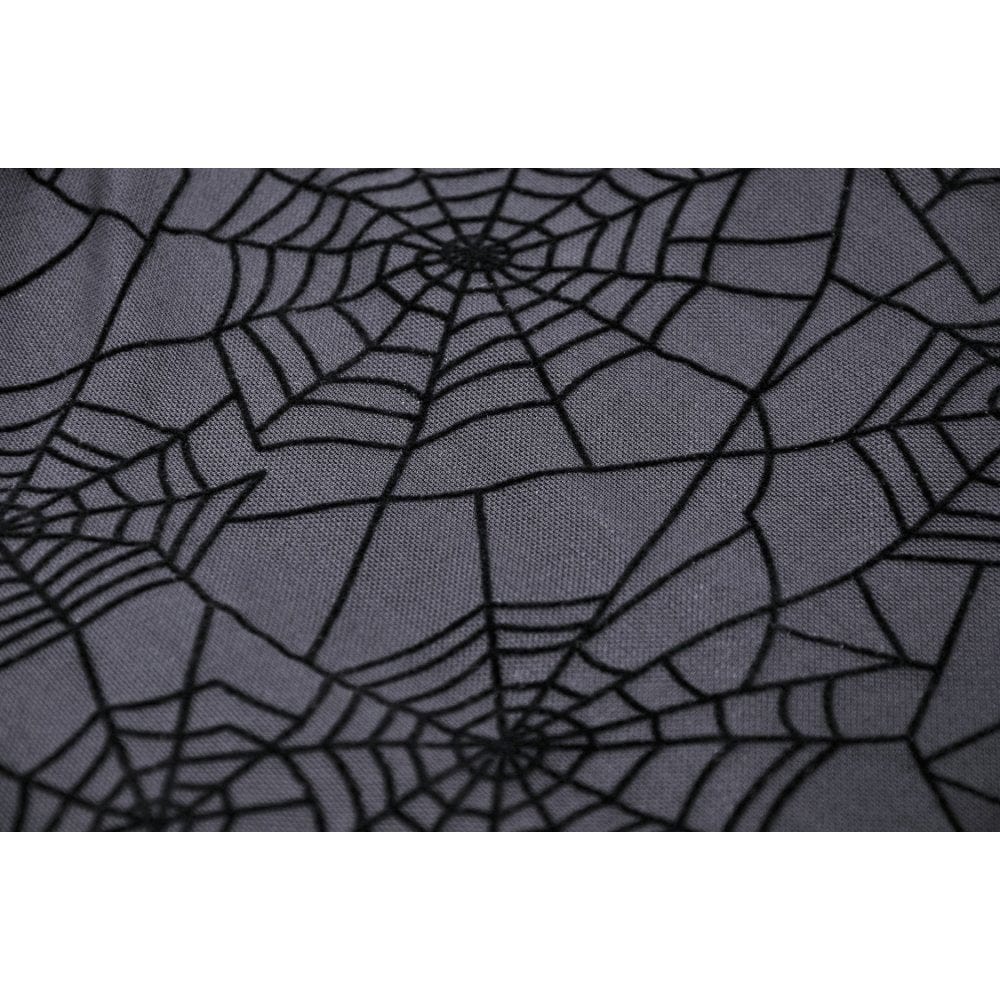 Darkinlove Women's Punk Cross Spider Mesh Slip Dress