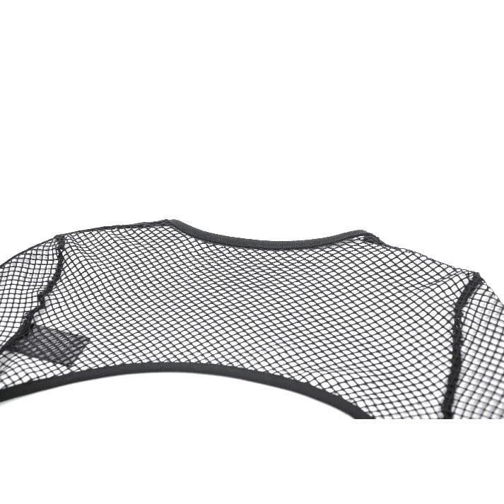 Darkinlove Women's Punk Eyelet Cutout Mesh Cape