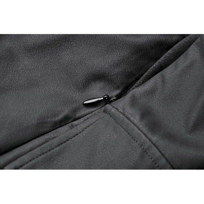 Darkinlove Women's Punk Faux Leather Straps Multilayered High/low Mesh Skirt