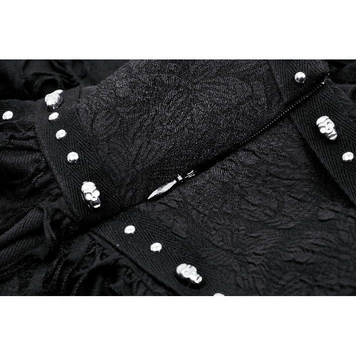 Darkinlove Women's Punk Irregular Ripped Strap Skirt