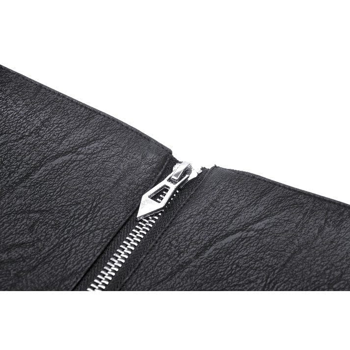 Darkinlove Women's Punk Lace-up Faux Leather Underbust Corset