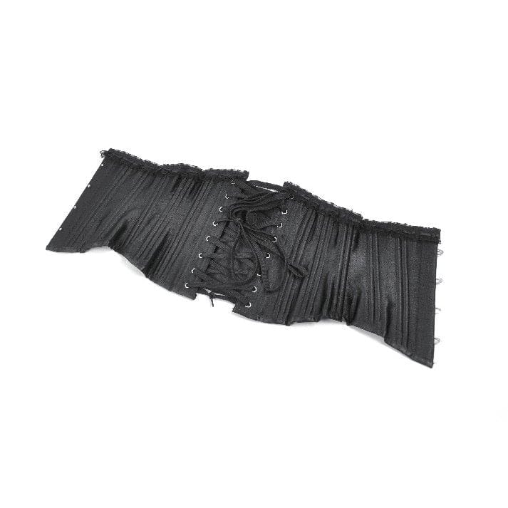 Darkinlove Women's Punk Lace-up Solid Color Underbust Corset
