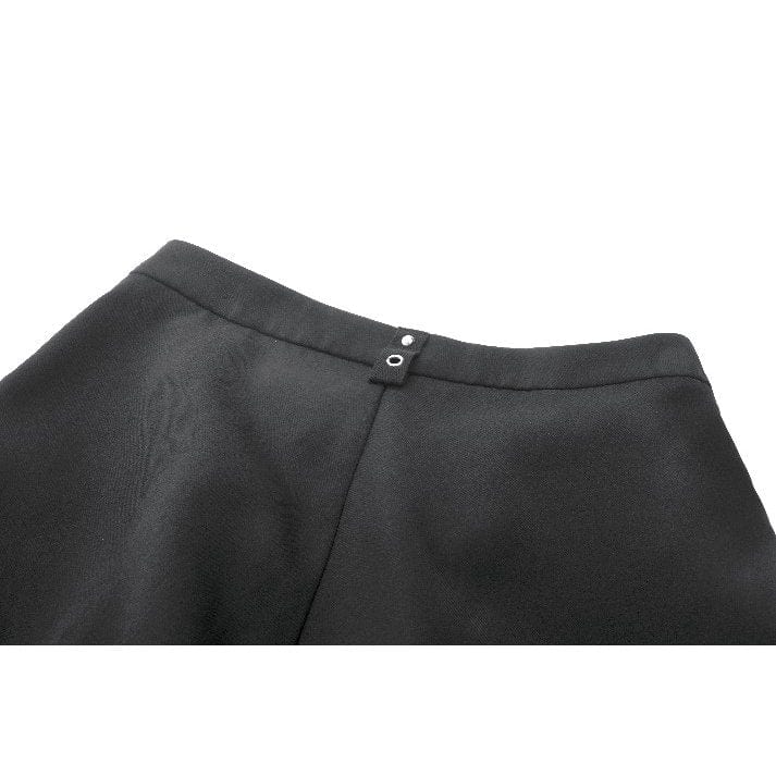 Darkinlove Women's Punk Lacing-up Shorts with Removable Zipper Leg Warmers