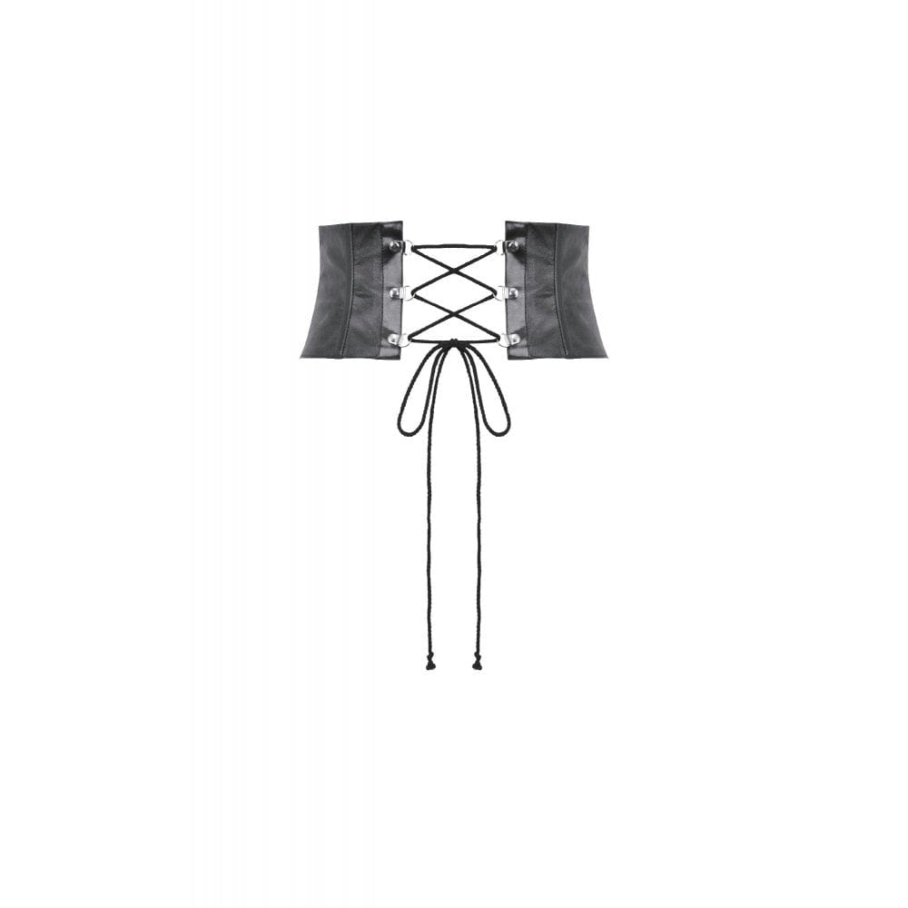 Darkinlove Women's Punk Multi-buckle Lace-up Underbust Corset