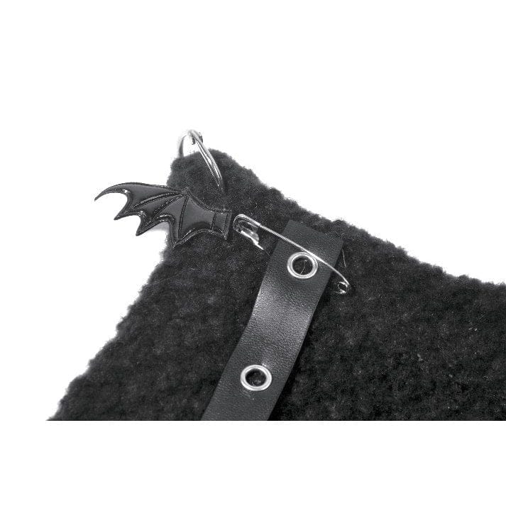 Darkinlove Women's Punk Paper Clip Cross Chained Knitted Hat