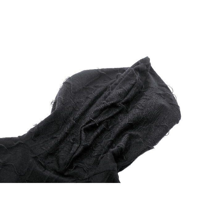 Darkinlove Women's Punk Plunging Distressed Vest