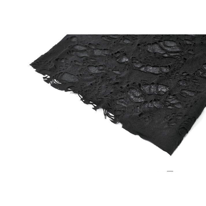 Darkinlove Women's Punk Ripped Asymmetrical Hem Tank Top