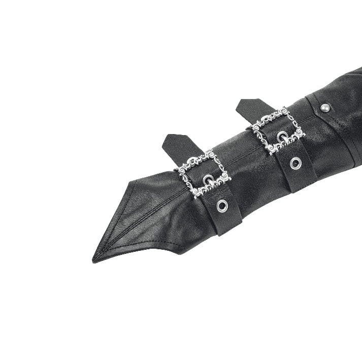 Darkinlove Women's Punk Rivets Buckle Straps Arm Sleeves