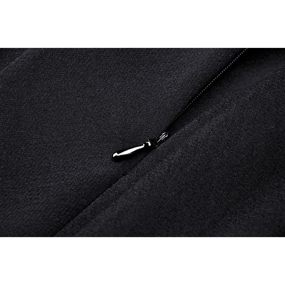 Darkinlove Women's Punk Rock Asymmetric Short Pleated Skirt