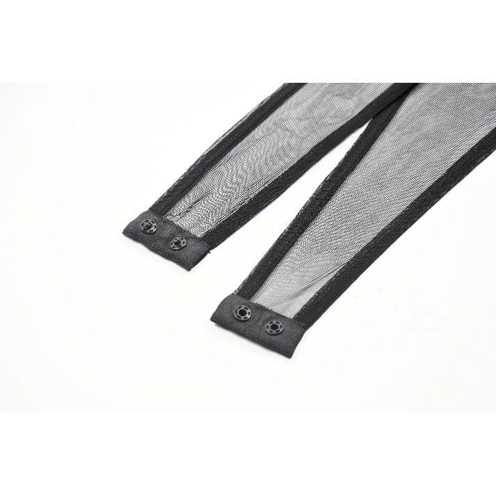 Darkinlove Women's Punk Sheer Mesh Bodysuit with Hood