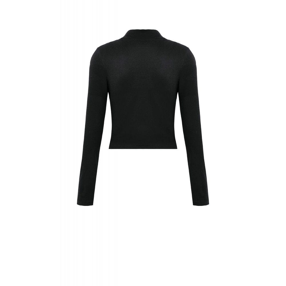 Darkinlove Women's Punk Skeleton Hand Long Sleeved Top