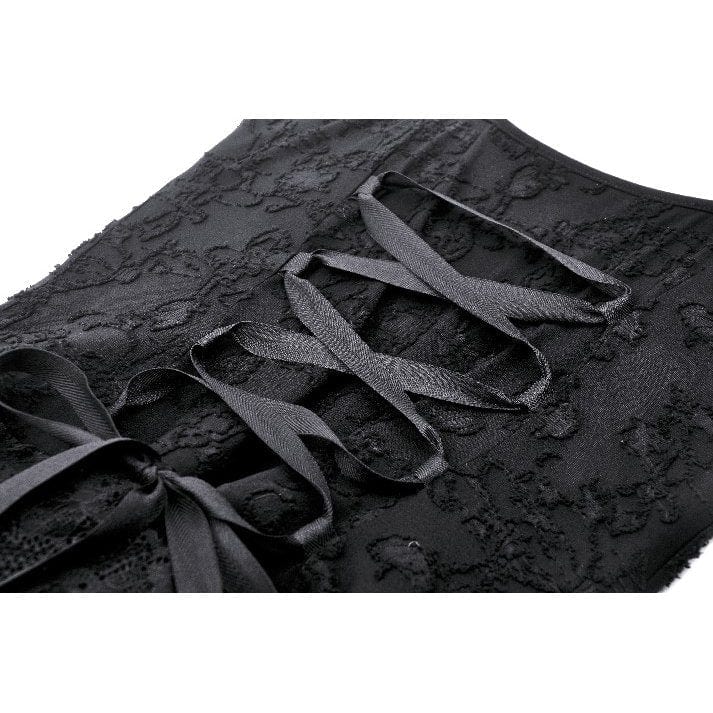 Darkinlove Women's Punk Strap Distressed Party Slip Dress