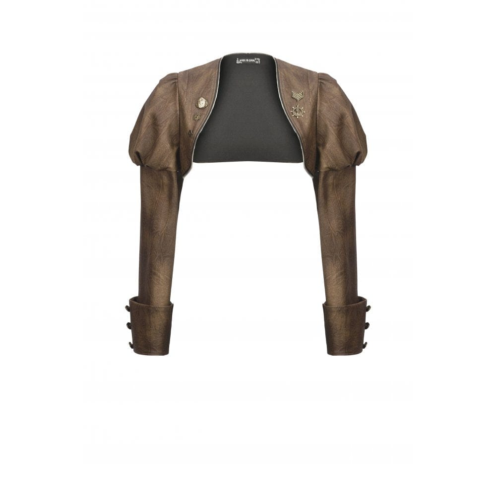 Darkinlove Women's Steampunk Puff Sleeved Cape