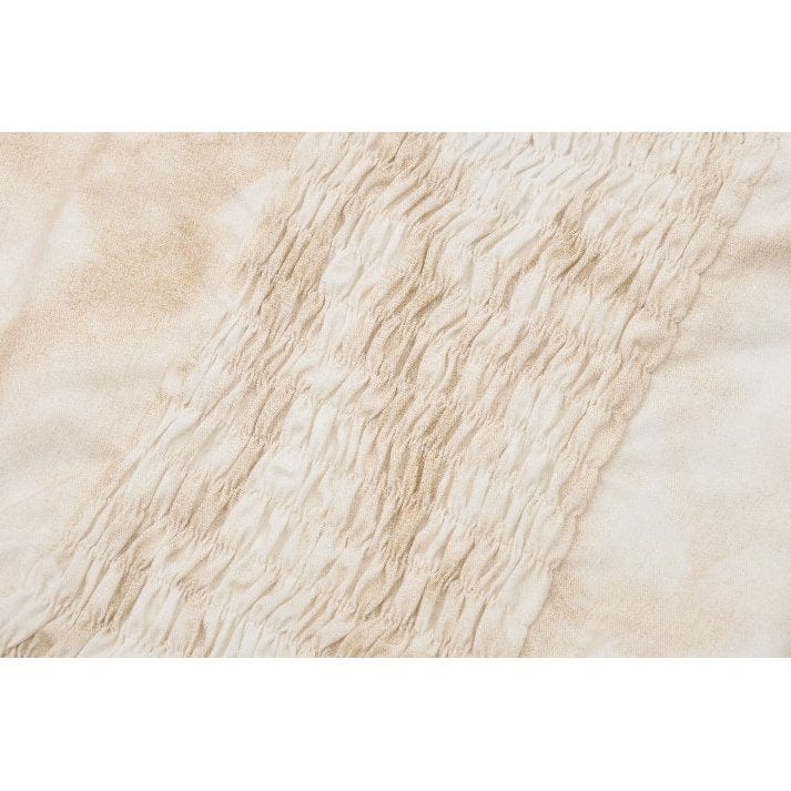 Darkinlove Women's Steampunk Ruffles Tie-Dye Crop Top