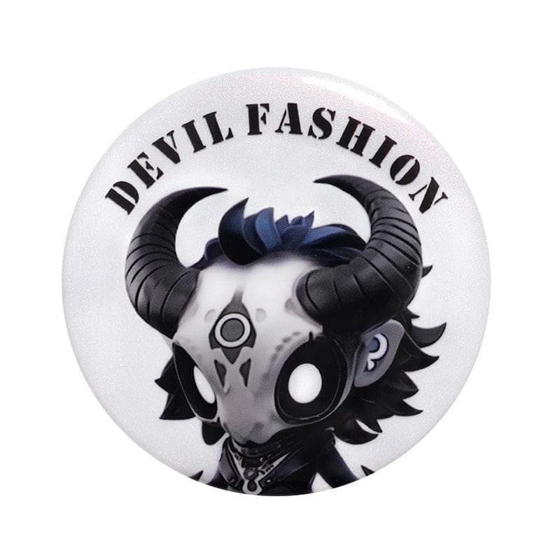 DEVIL FASHION Devil Fashion Hitt Pattern Brooch Badge