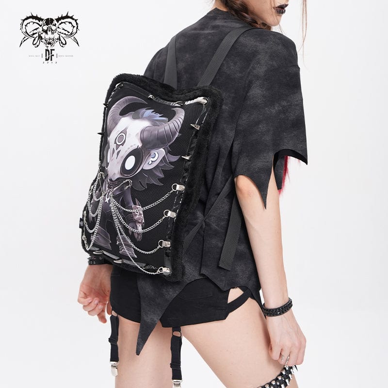 DEVIL FASHION Devil Fashion Hitt Pattern Chain Bag