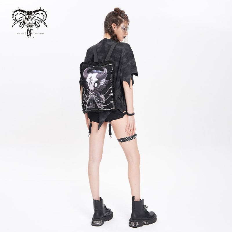 DEVIL FASHION Devil Fashion Hitt Pattern Chain Bag