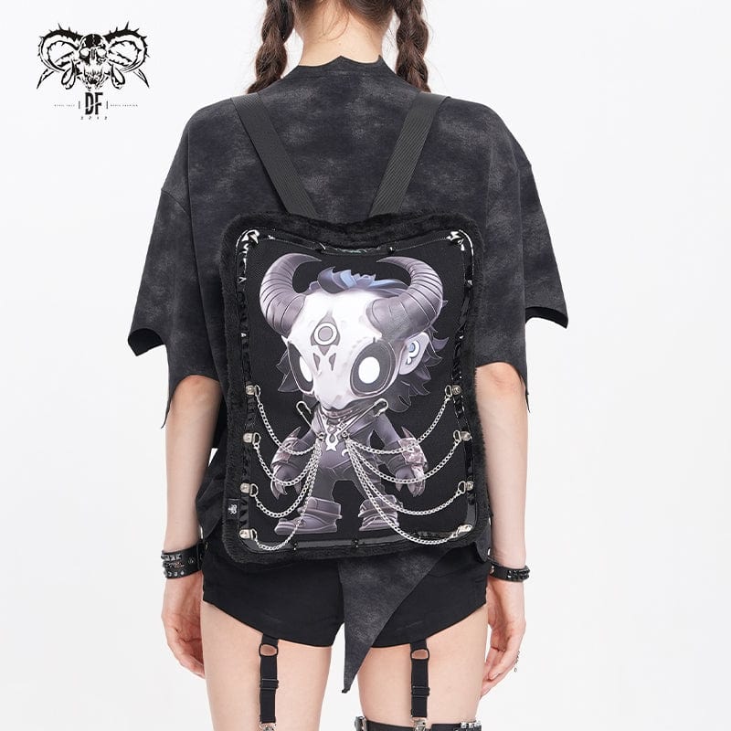 DEVIL FASHION Devil Fashion Hitt Pattern Chain Bag