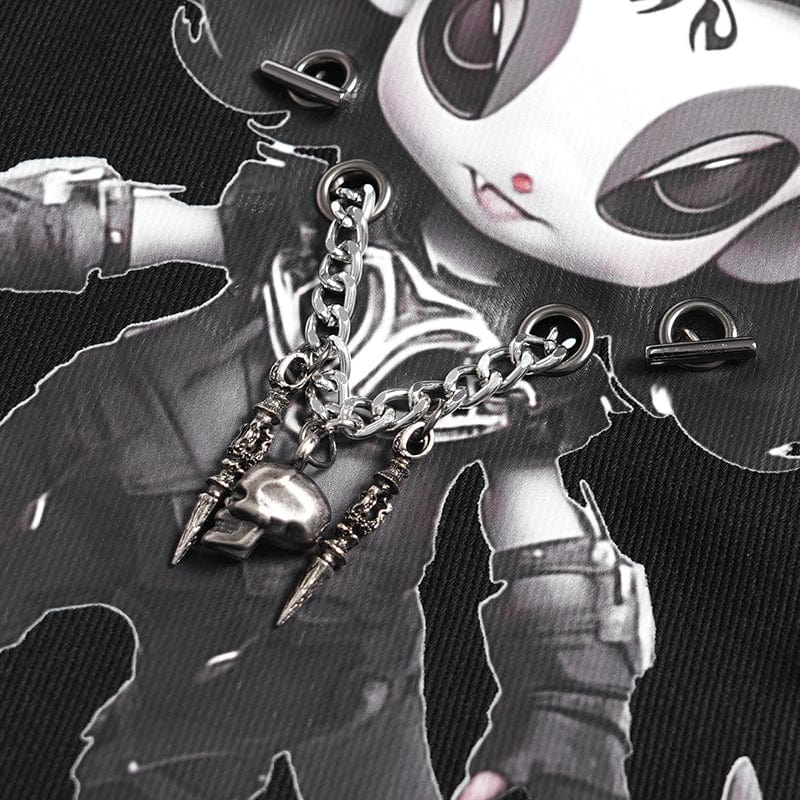 DEVIL FASHION Devil Fashion Lilimar Pattern Bag with Horns